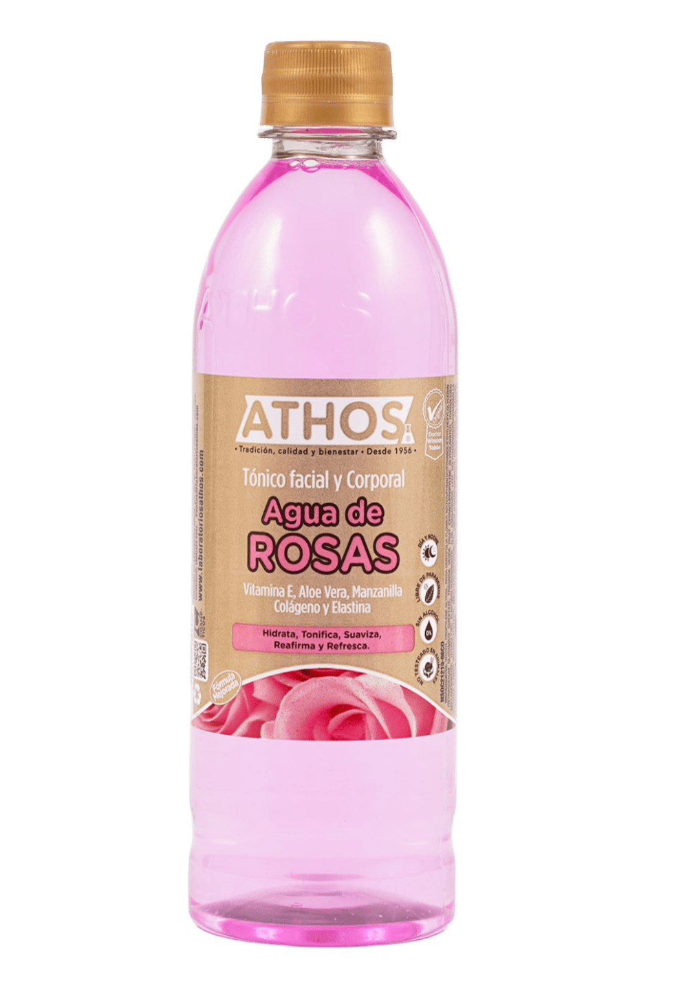 Athos Agua de Rosas con vitamina E x 500ml