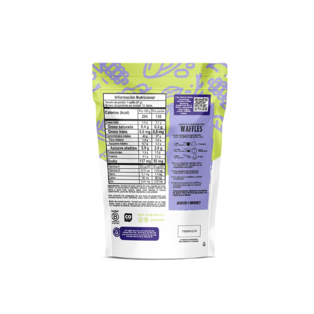 Waffles de Choclo Alcaguete 400gr Snack
