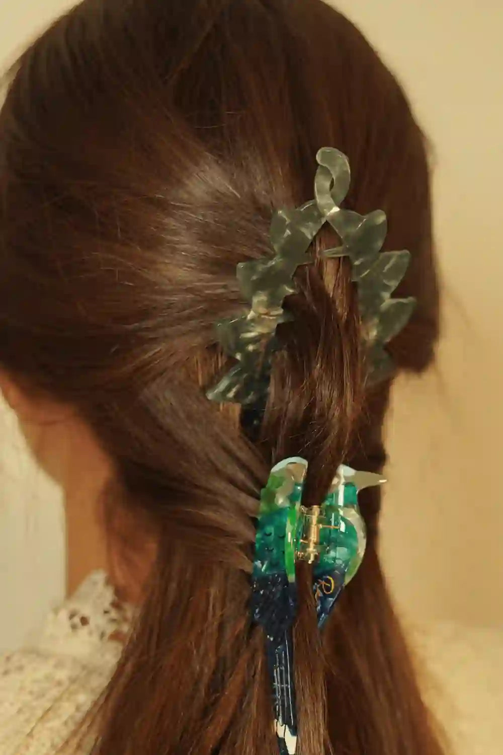 Renesme Hair Clips Alina (aguamarina)