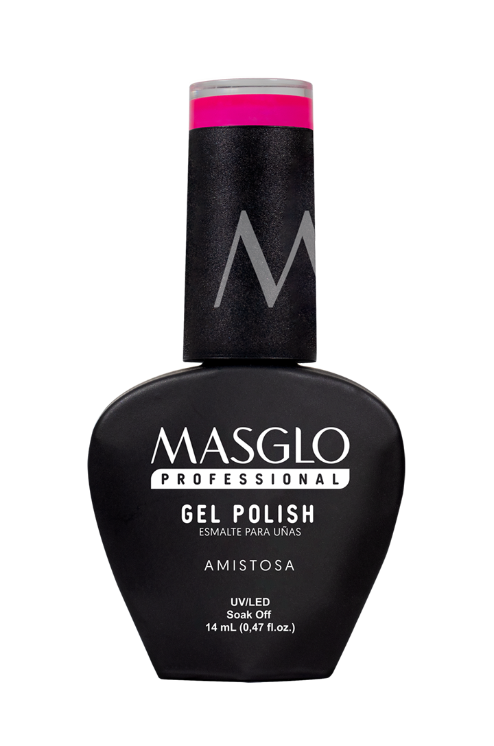 AMISTOSA - ESMALTE SEMIPERMANENTE MASGLO PROFESSIONAL GEL POLISH 14 ML CREMOSO - GAMA MORADO