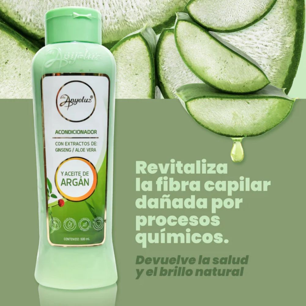 Anyeluz Acondicionador de Argan y Aloe Vera 500mL