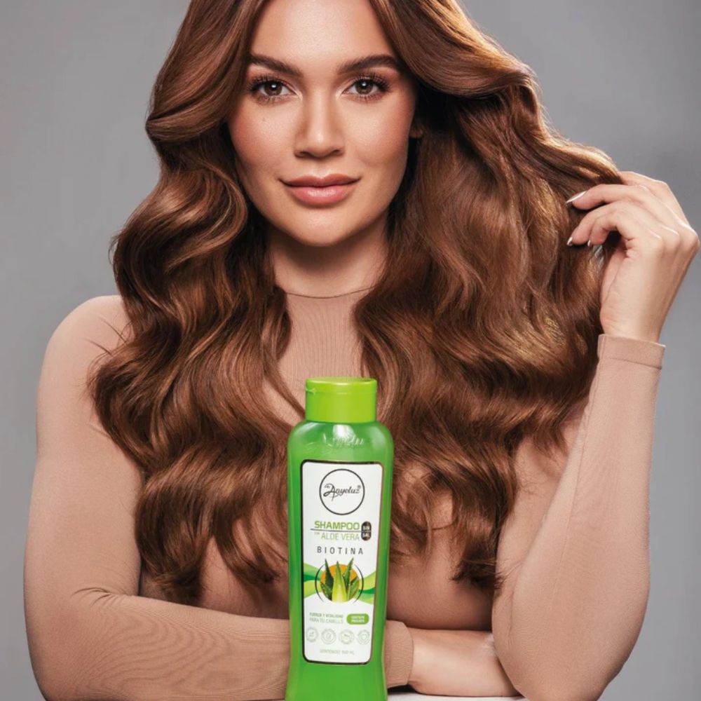 Anyeluz Shampoo de Aloe vera y Anyeluz Acondicionador de aloe vera con aceite de Argan (2 pack)