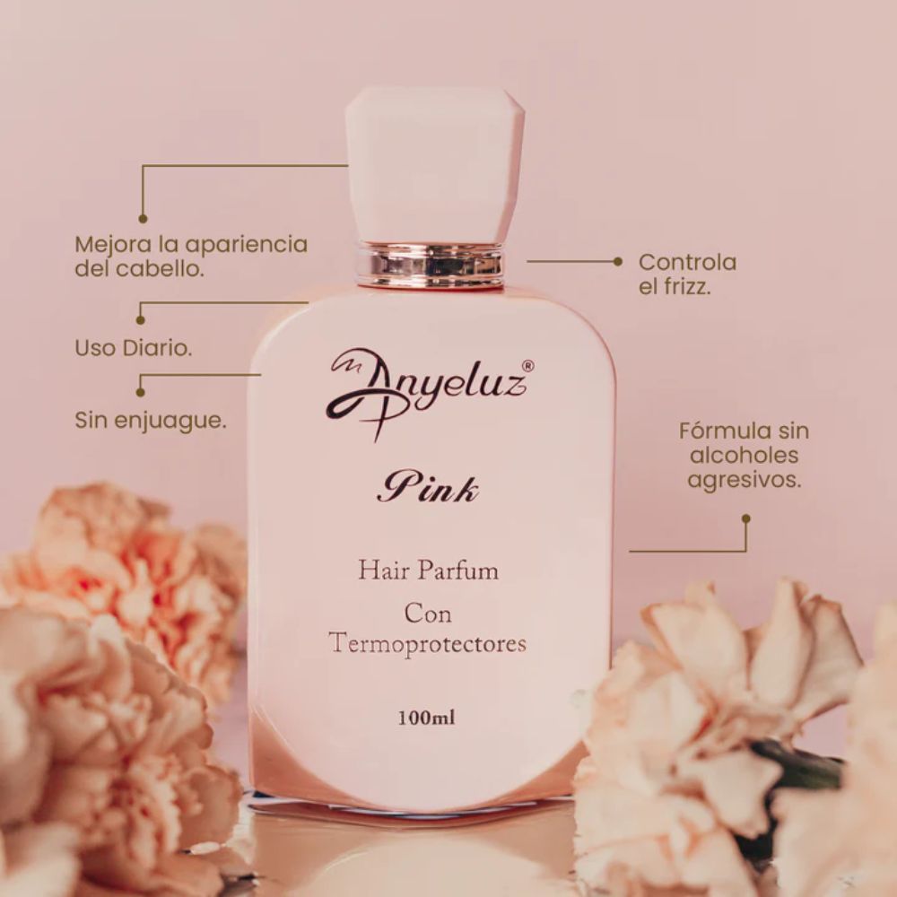 Anyeluz Pink Hair Perfume with Thermoprotection 100mL 