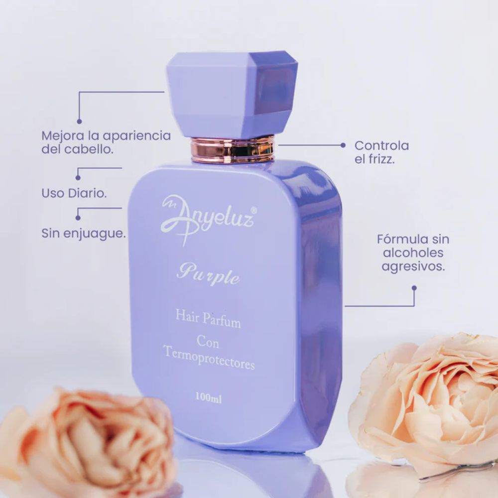 Anyeluz Perfume Capilar Purple con Termoproteccion 100mL