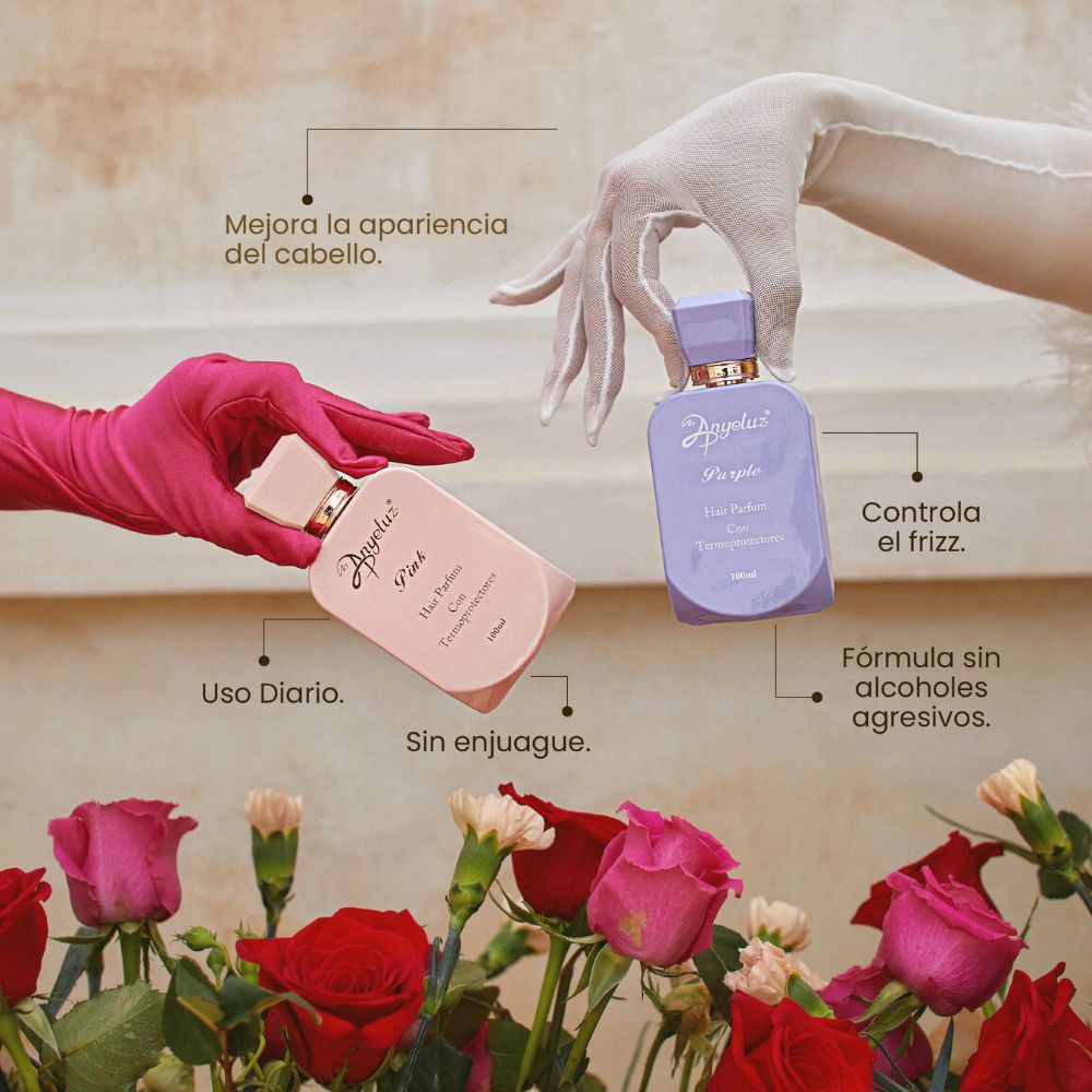 Anyeluz Perfume capilar Pink and Purple Con Termoproteccion 100mL (2 Pack)