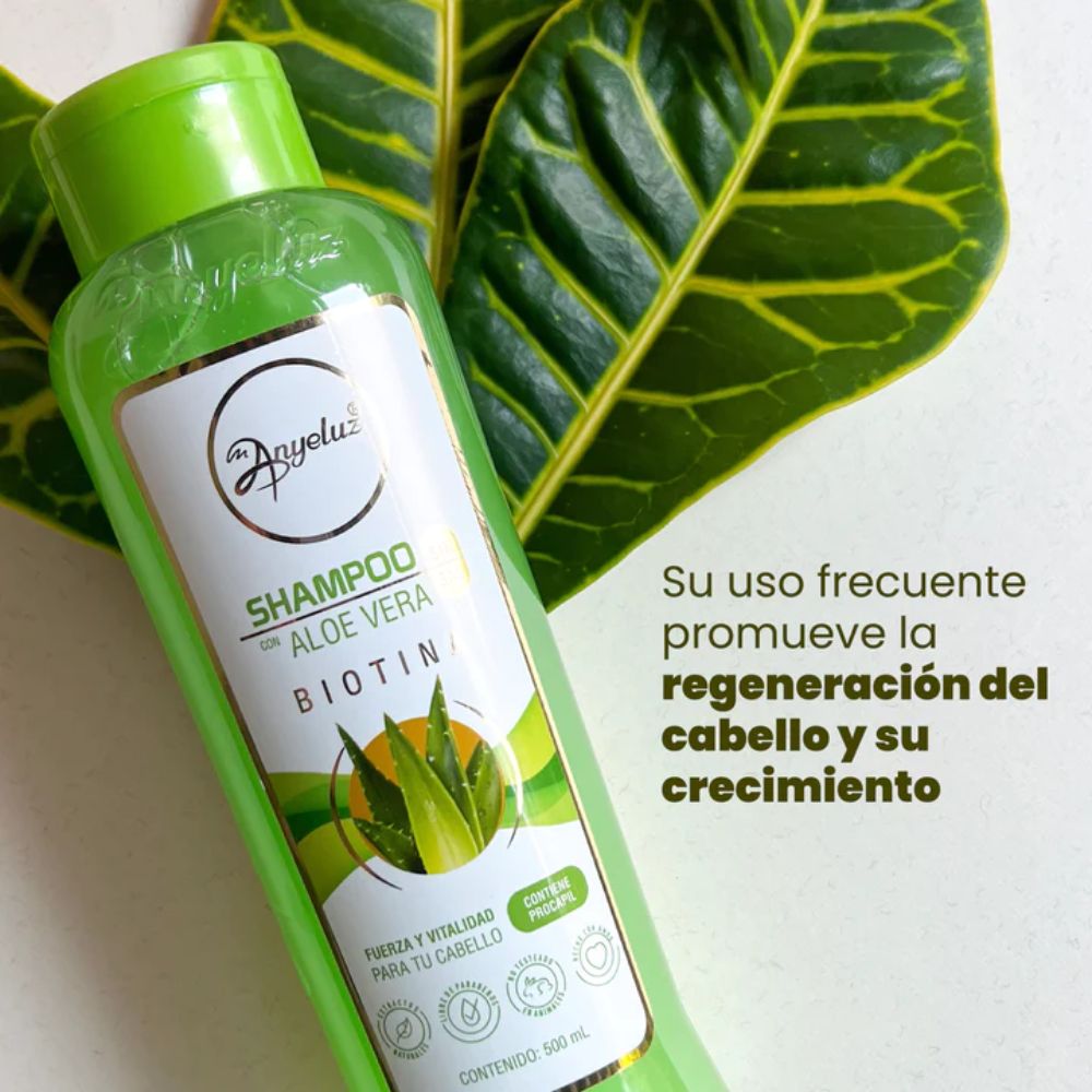 Anyeluz Shampoo de Aloe Vera 500mL