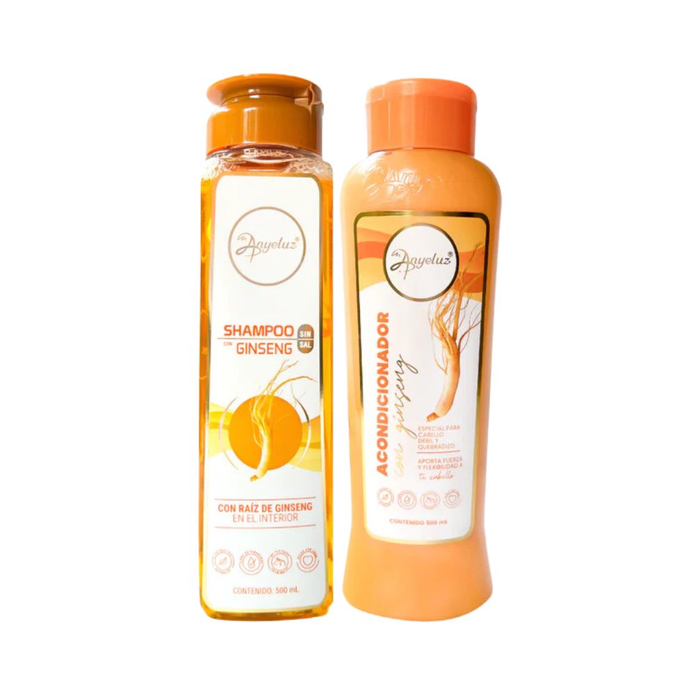 Anyeluz Shampoo with Ginseng and Anyeluz Conditioner with Ginseng (2 Pack)