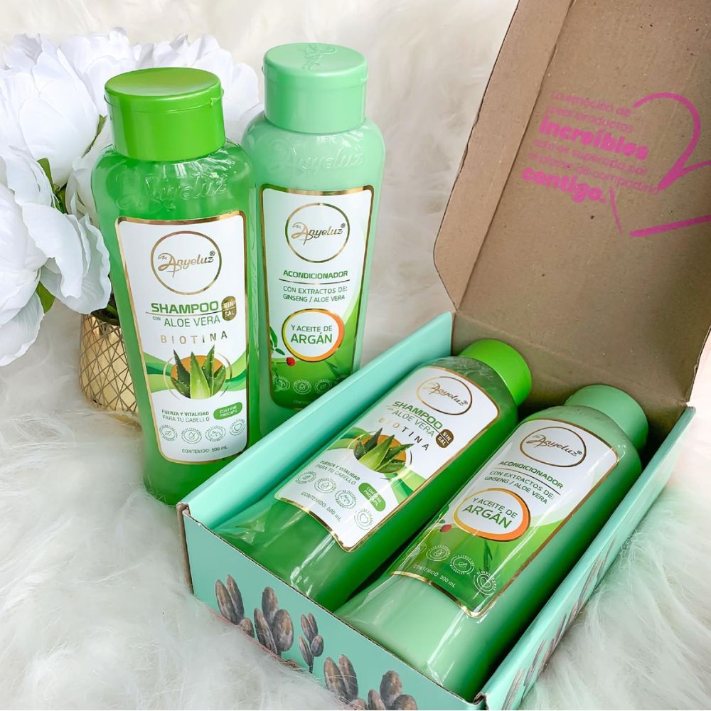 Anyeluz Shampoo de Aguacate y Anyeluz Acondicinador con aceite de Argan (2 pack)