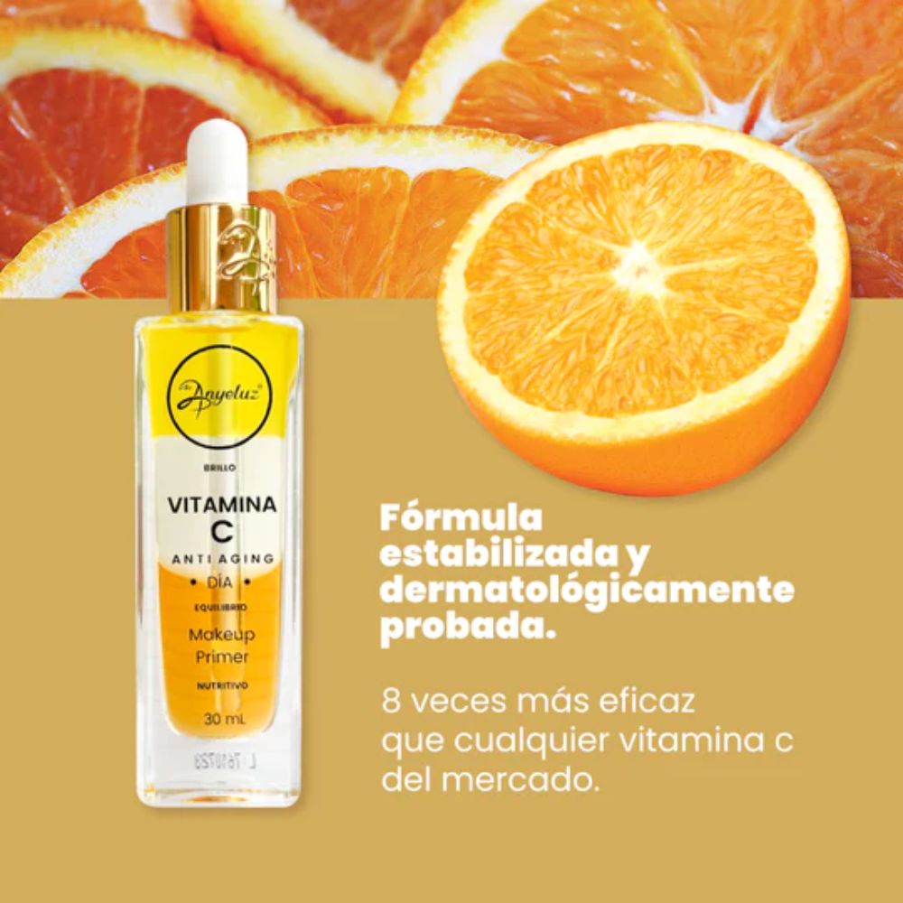 Anyeluz Vitamin C Day Anti Aging and Anyeluz Vitamin C Night improves collagen (2 pack) 