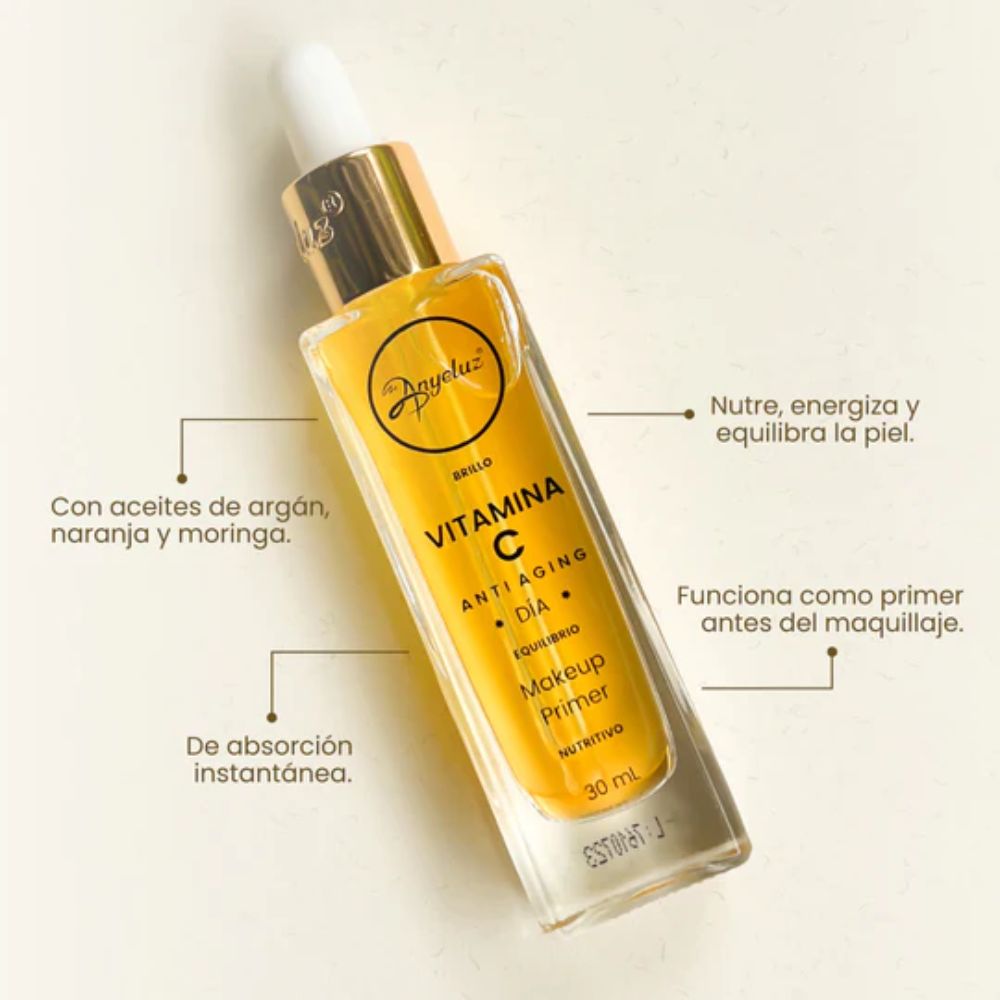 Anyeluz Vitamin C Day Anti Aging and Anyeluz Vitamin C Night improves collagen (2 pack) 