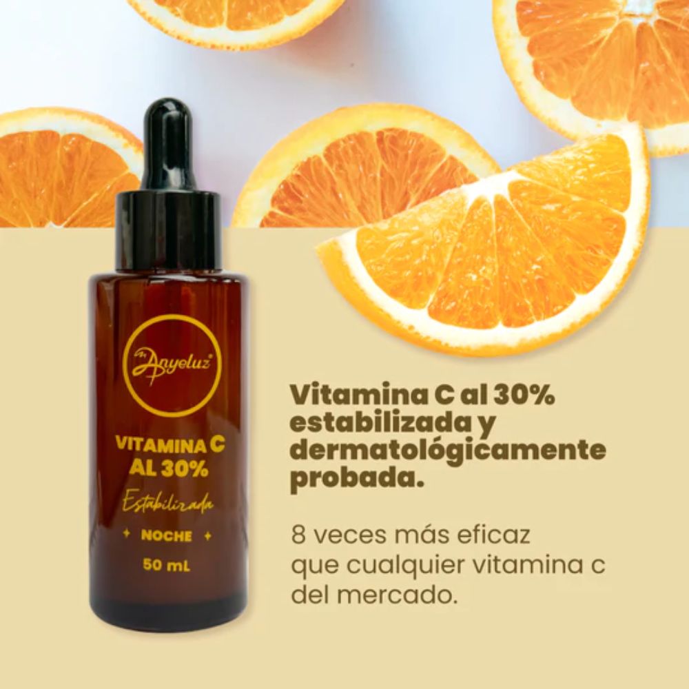 Anyeluz Vitamin C Day Anti Aging and Anyeluz Vitamin C Night improves collagen (2 pack) 