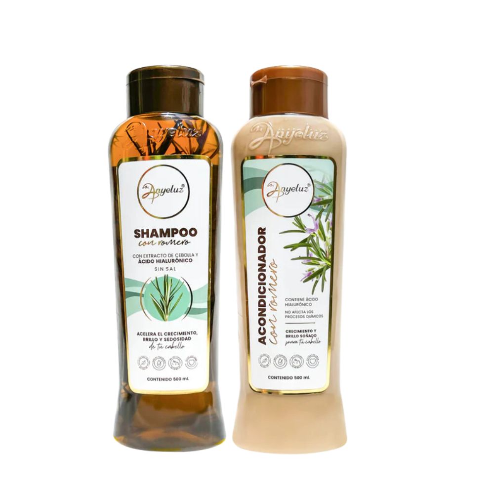 Anyeluz Rosemary Shampoo and Anyeluz Rosemary Conditioner (2 pack) 