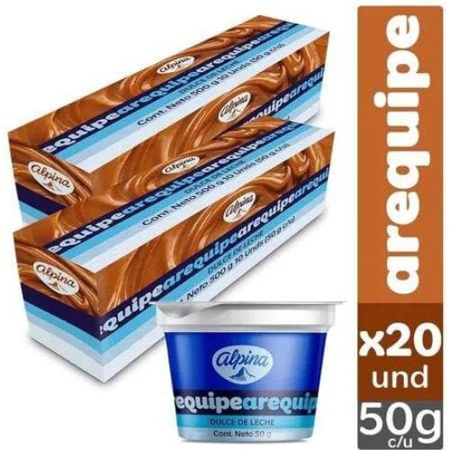 Arequipito Alpina 10 unidades de 50gr c/u Snack