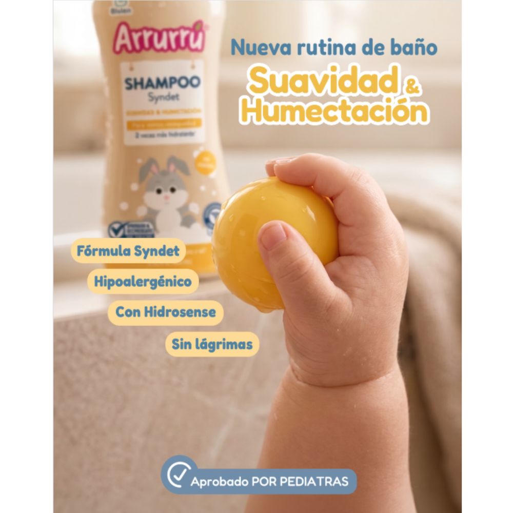 Arrurru Shampoo Suavidad Y Humectacion Syndet Frasco x 400ml