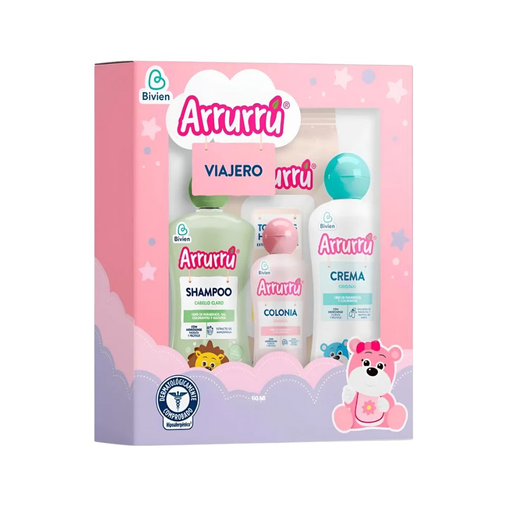 ARRURRU Kit Viajero Rosado x 4 unids