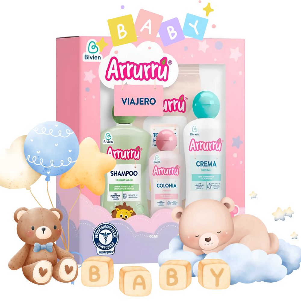 ARRURRU Kit Viajero Rosado x 4 unids