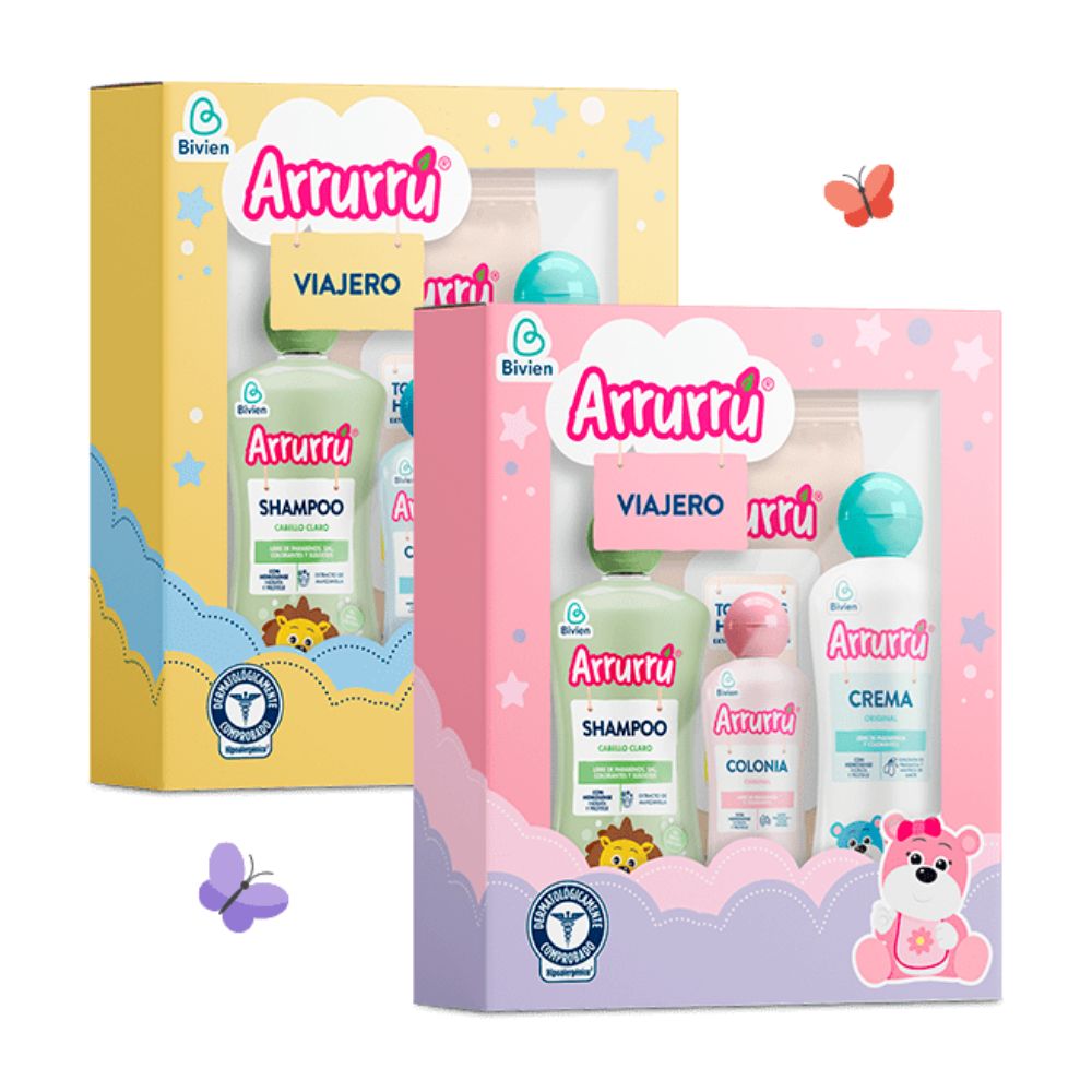 ARRURRU Kit Viajero Amarillo x 4 unids