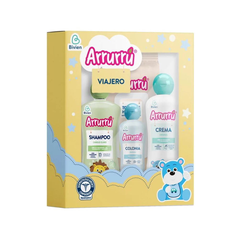 ARRURRU Kit Viajero Amarillo x 4 unids