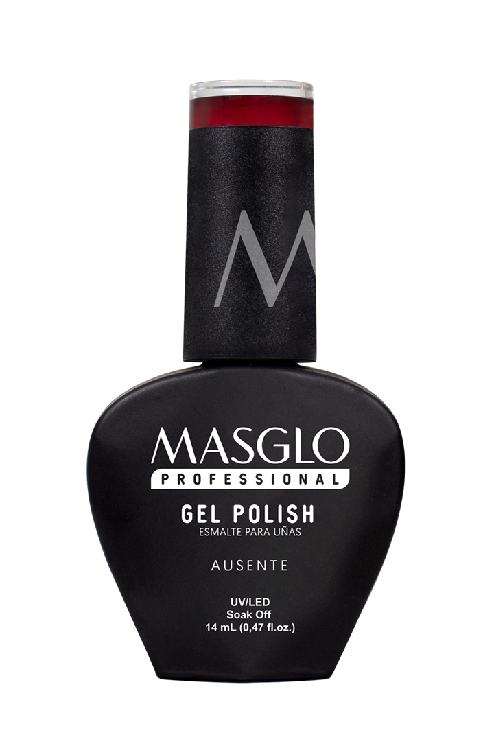 ABSENT - MASGLO PROFESSIONAL SEMI-PERMANENT ENAMEL GEL POLISH 14 ML CREAMY - RED RANGE