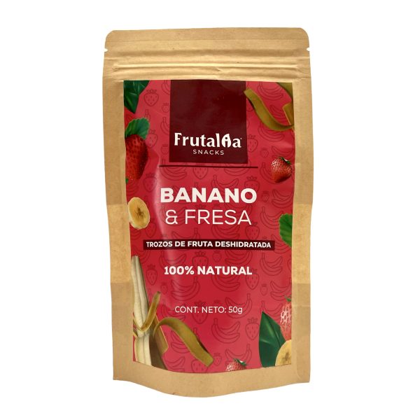 Frutalia Snack banano y fresa x50gr