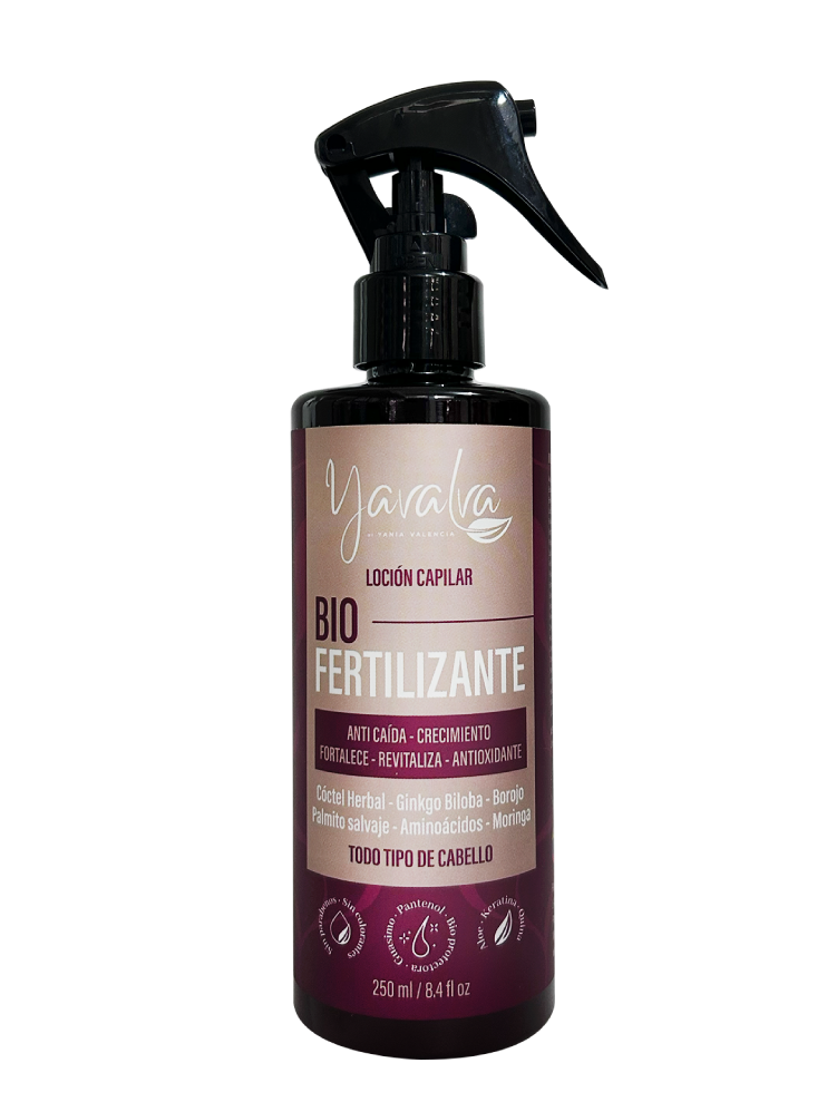 Yavalva Locion Anti Caida Bio Fertilizante x 250 ml para Todo Tipo de Cabello