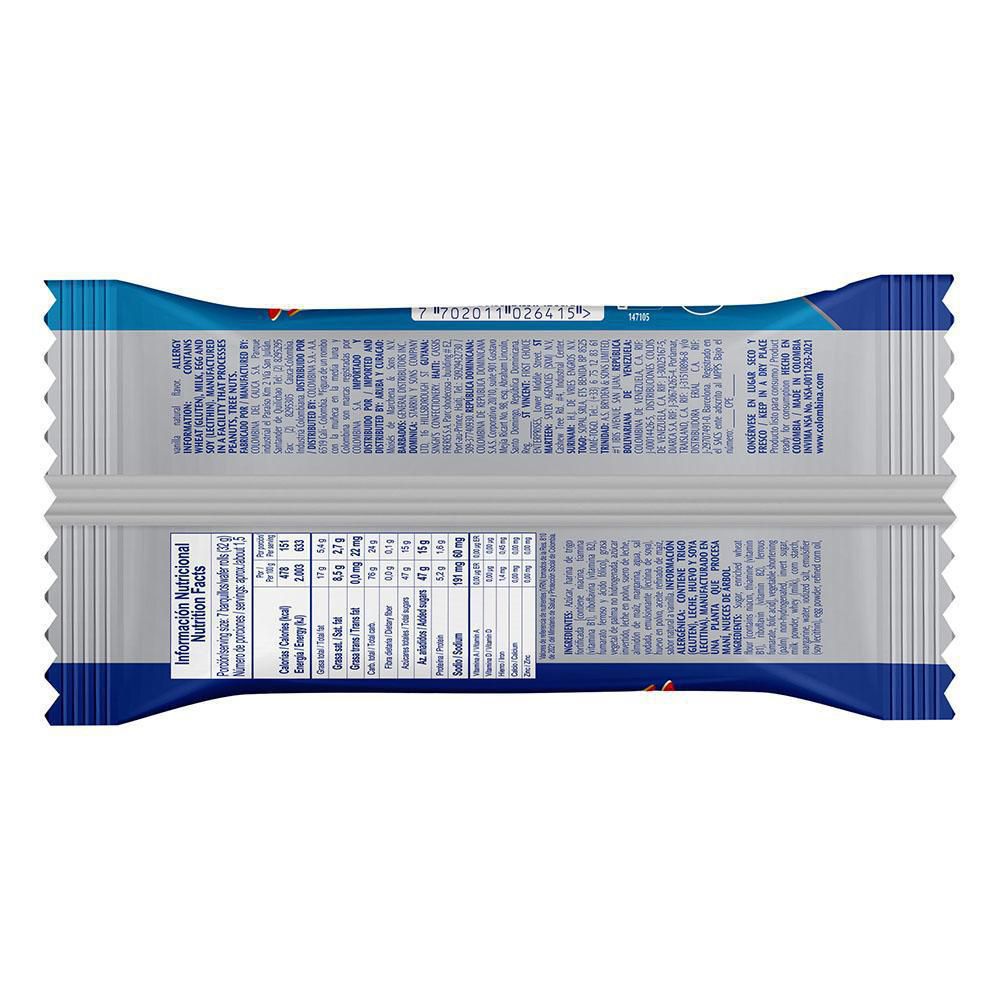 PIAZZA Barquillo con crema de Vainilla x 10unid (45 gr)