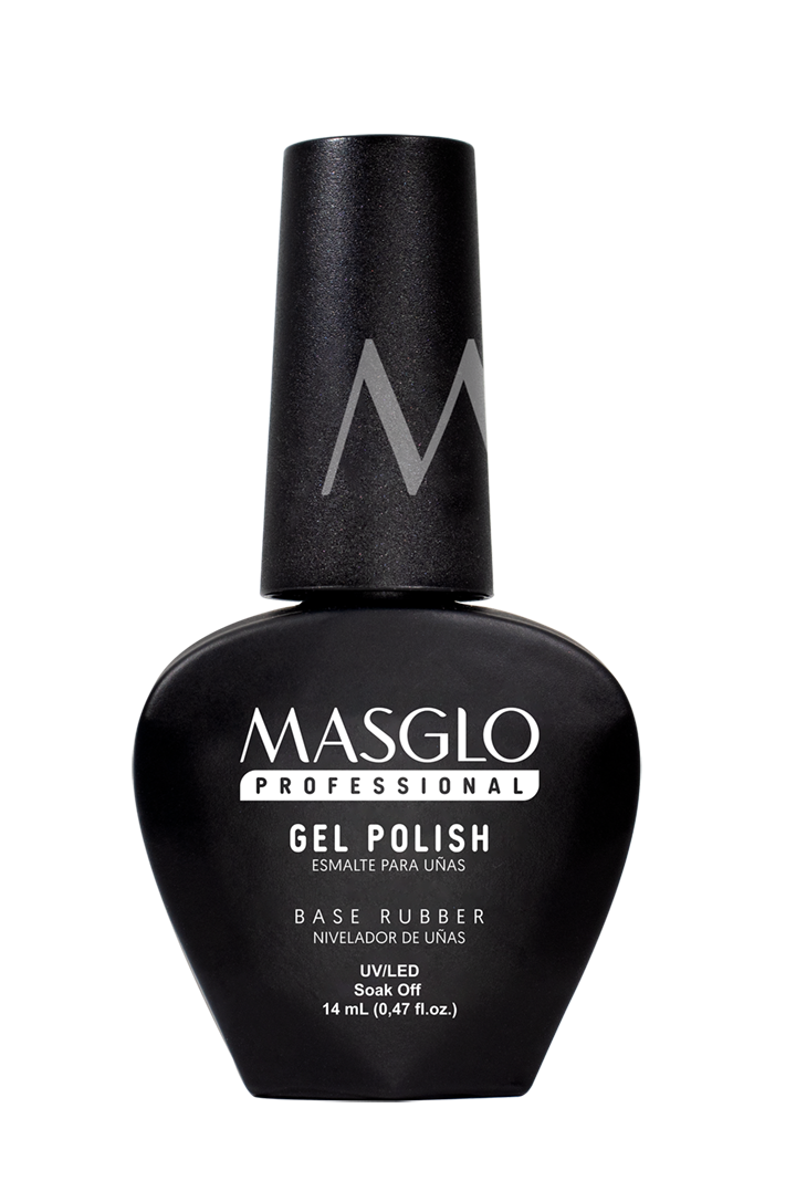 BASE RUBBER SEMIPERMANENTE MASGLO PROFESSIONAL GEL POLISH 14 ML TRASLuCIDO - GAMA TRASLUCIDO
