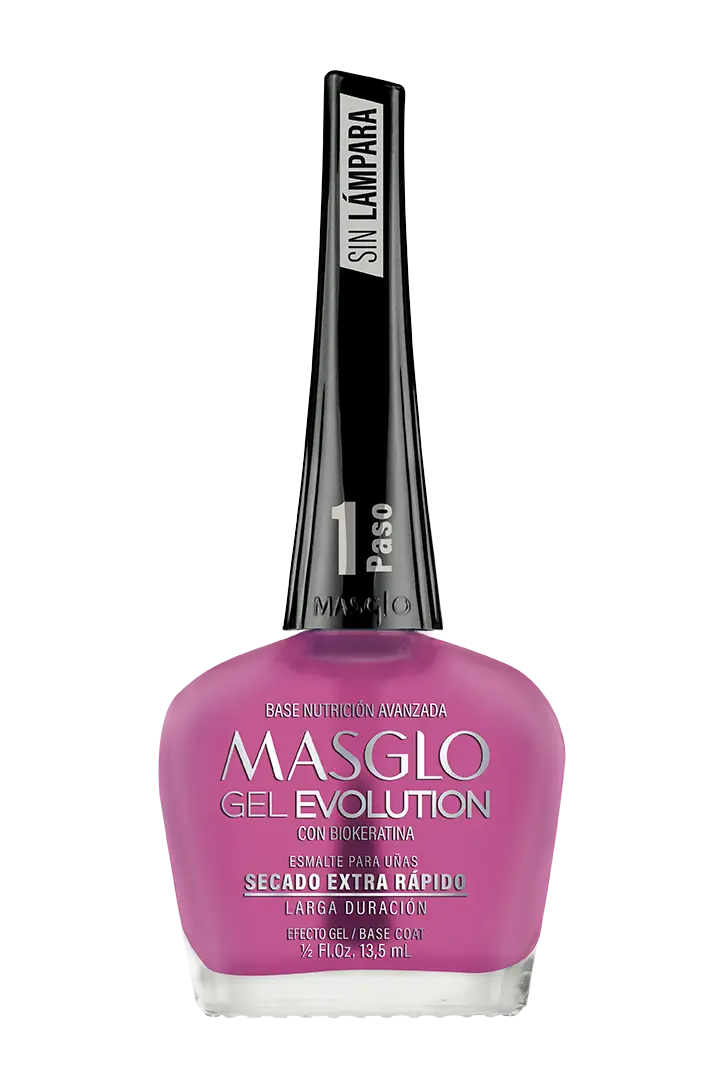 MASGLO BASE NUTRICION AVANZADA CON BIOKERATINA MASGLO GEL EVOLUTION 13,5 ML
