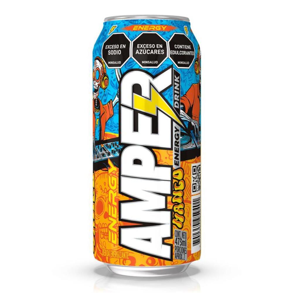 AMPER Bebida energizante sabor a mango 473 ml