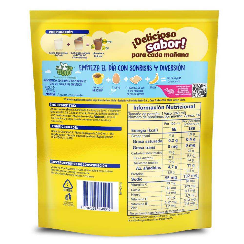 NESQUIK NUTRI 200G CHOCOLATE