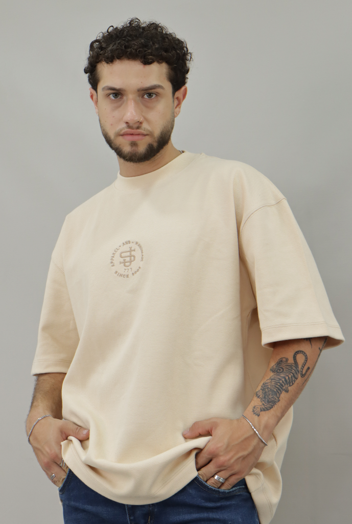 Joy Staz Camiseta Oversize Bordada - 375004