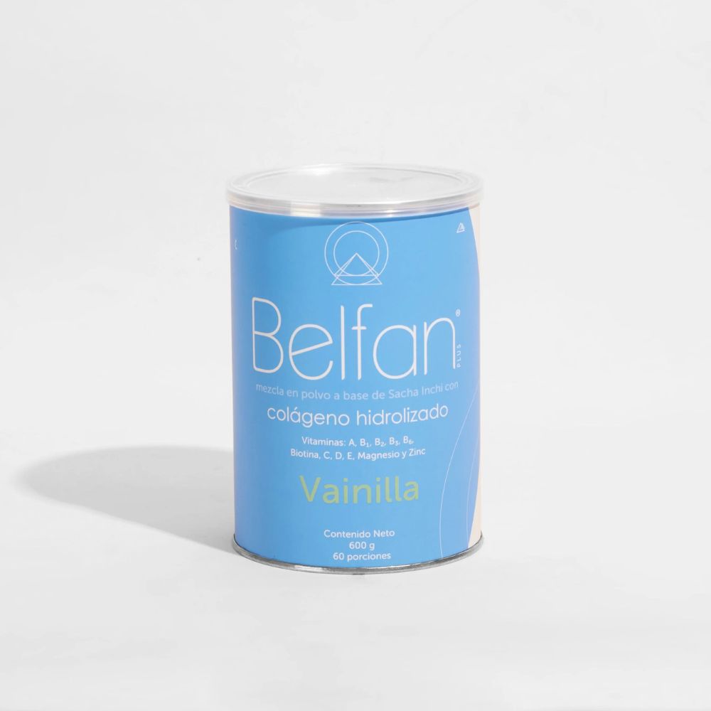 Belfan Combo crecimiento: Belfan Colageno de Vainilla 600ml + Tonico Capilar 100ml (2 Pack)