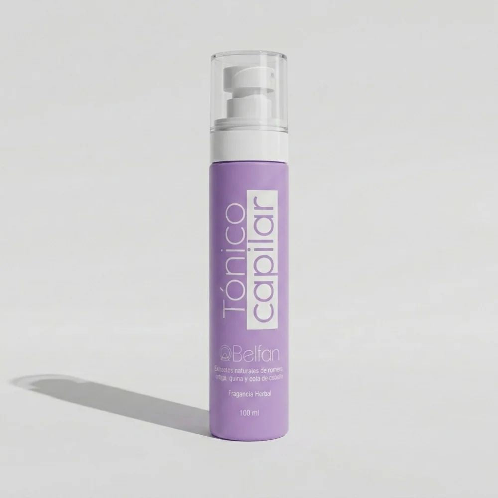 Belfan Combo crecimiento: Belfan Colageno de Vainilla 600ml + Tonico Capilar 100ml (2 Pack)