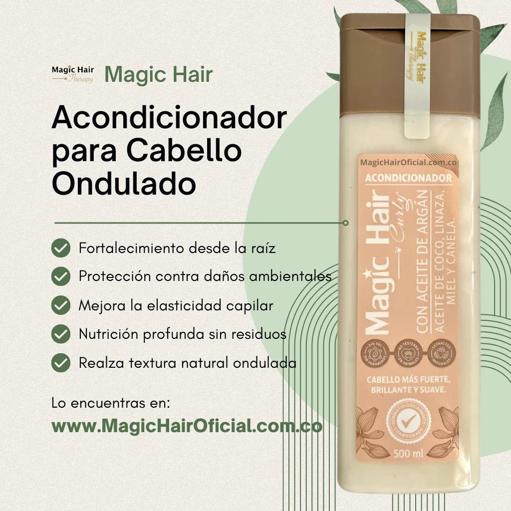 Magic Hair Acondicionador con Canela para Cabello Ondulado 500ml