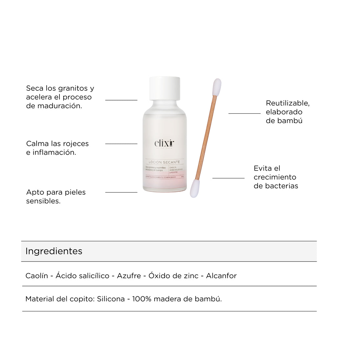Elixir Locion Secante 30ml
