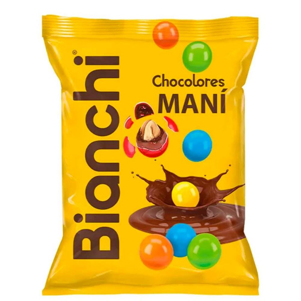 Mani Recubierto Con Chocolate Bianchi Super 65gr
