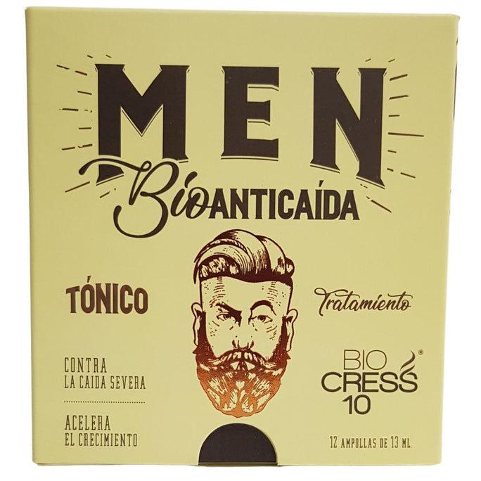 Ampoules to strengthens the hair follicle and restores the structure of damaged hair (12 Pack) biocress 10 ampolletas tonico bioanticaida men