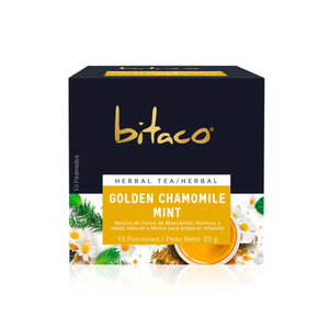 Bitaco Tea Golden Chamomile Flower Mint Caja x10 unid - 20g
