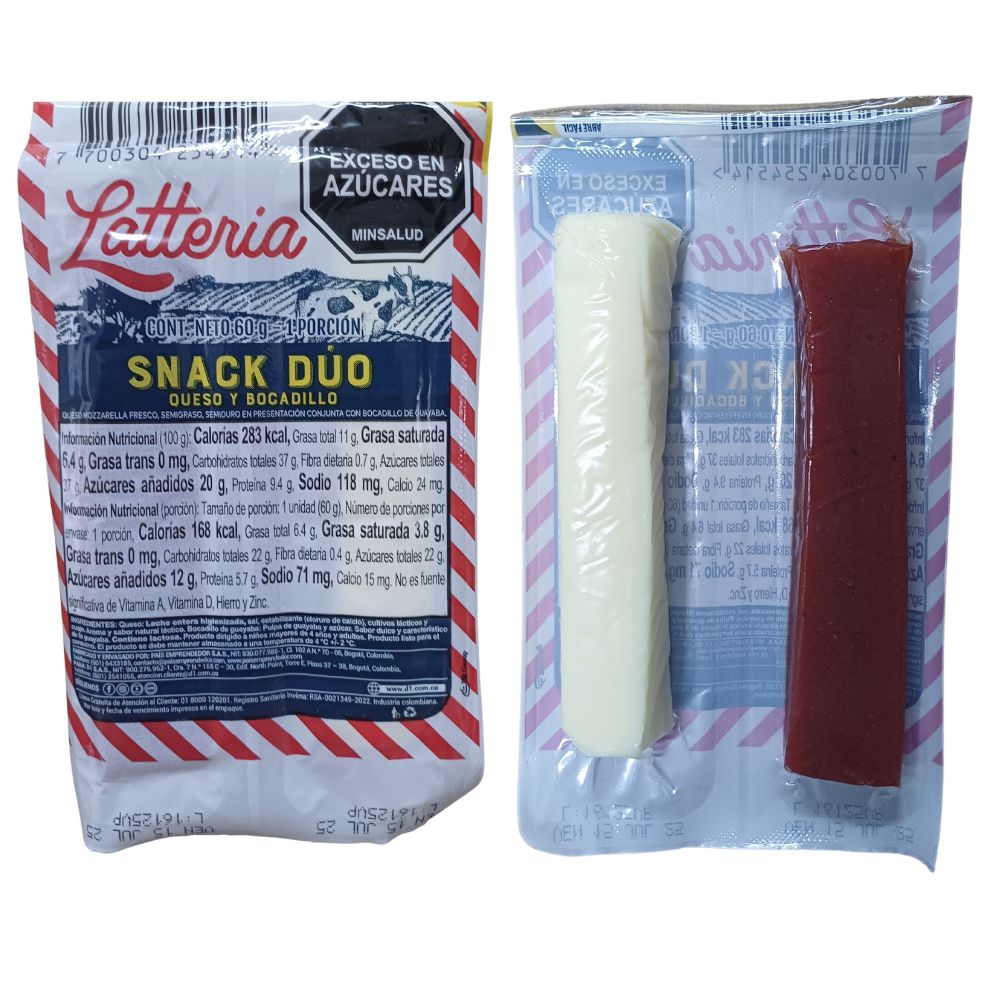 Bocadillo con Queso SNACK DUO x 60g