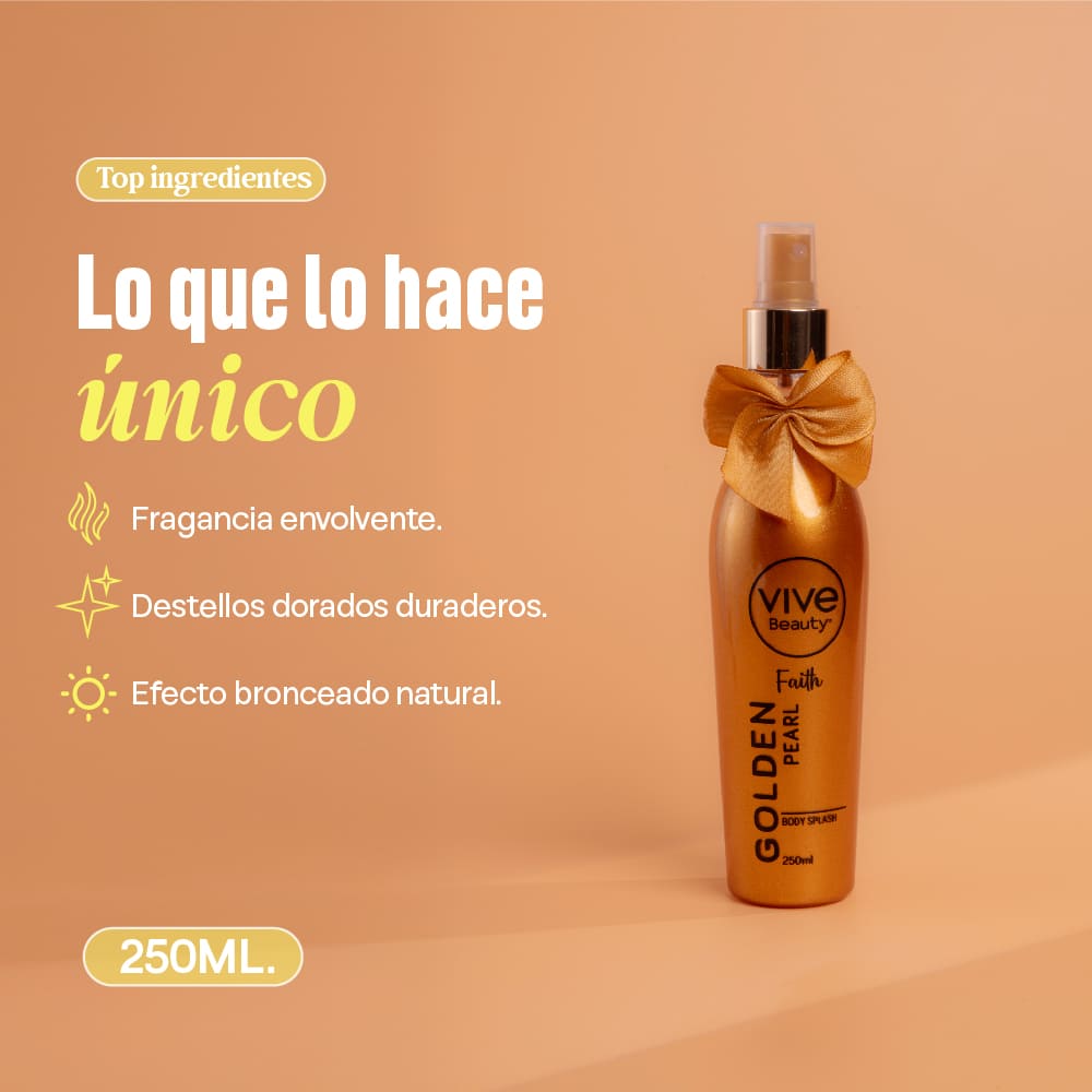Vive Beauty Body Splash Golden Pearl Faith 250 ml