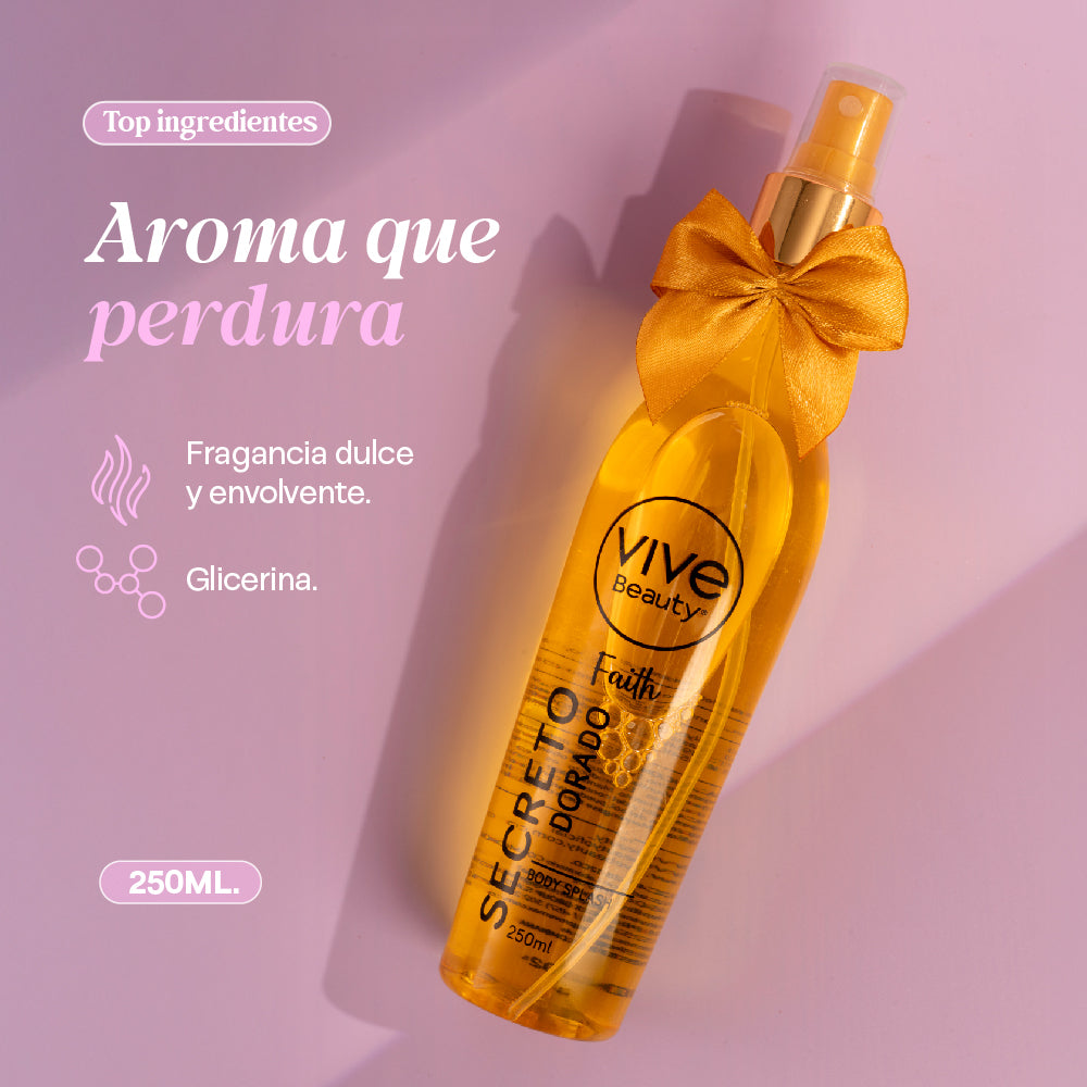 Vive Beauty Body Splash Secreto Dorado Faith 250 ml