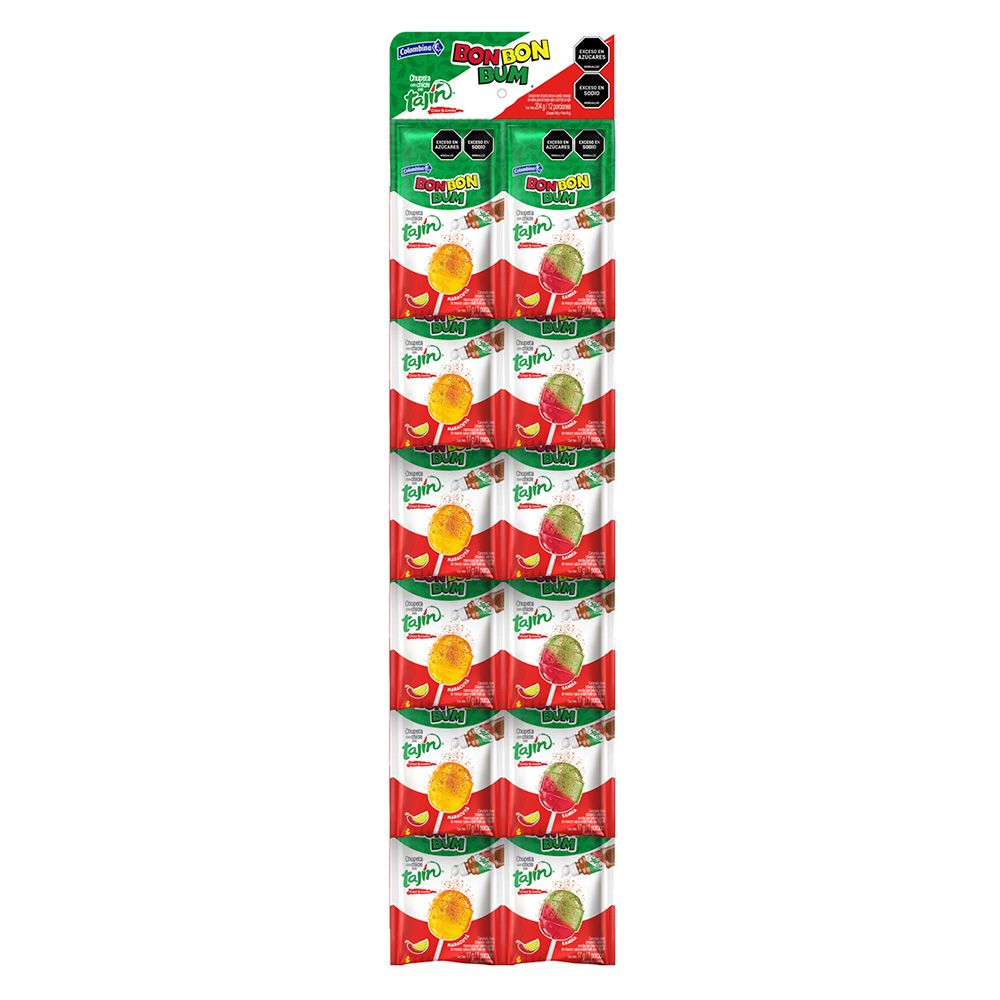 BON BON BUM Chupeta con TAJIN (17g c/u)
