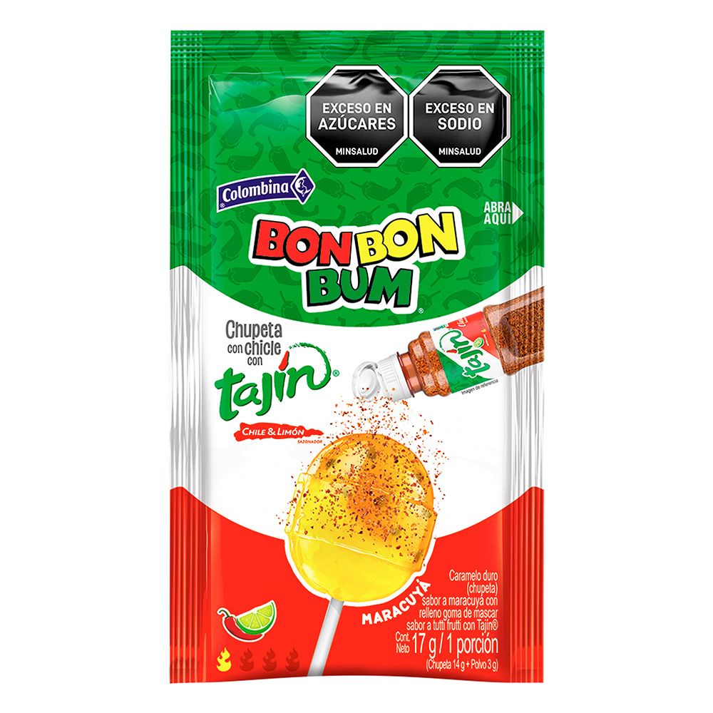 BON BON BUM Chupeta con TAJIN (17g c/u)
