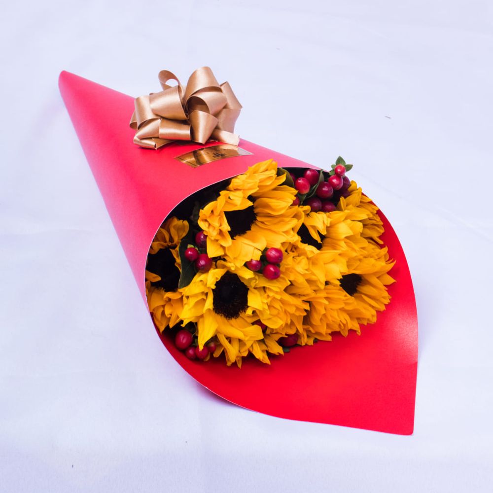 Bouquet girasoles amor