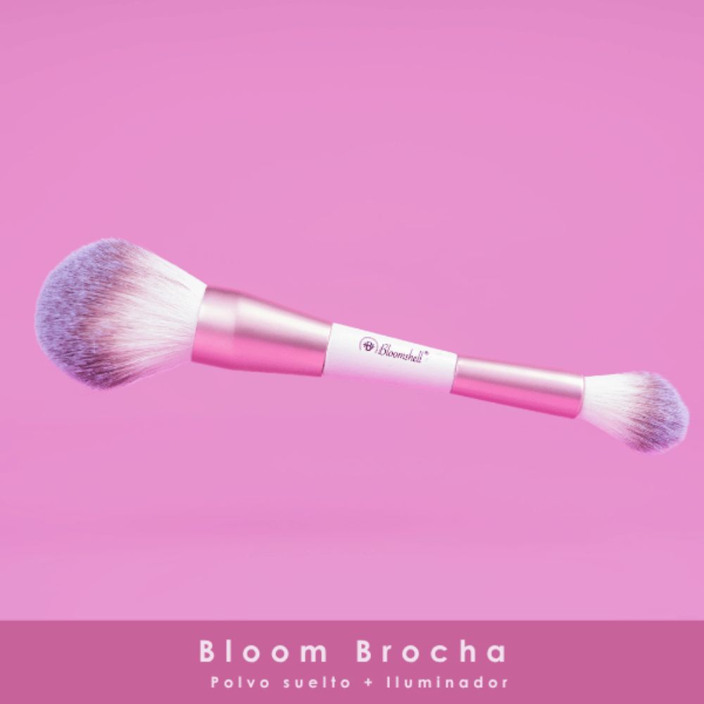 Bloomshell Brocha Polvo Suelto + Iluminador