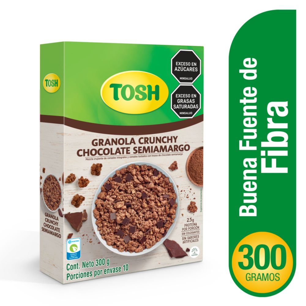 Nutresa Semi-bitter Chocolate Tosh Cereal x 300 gr