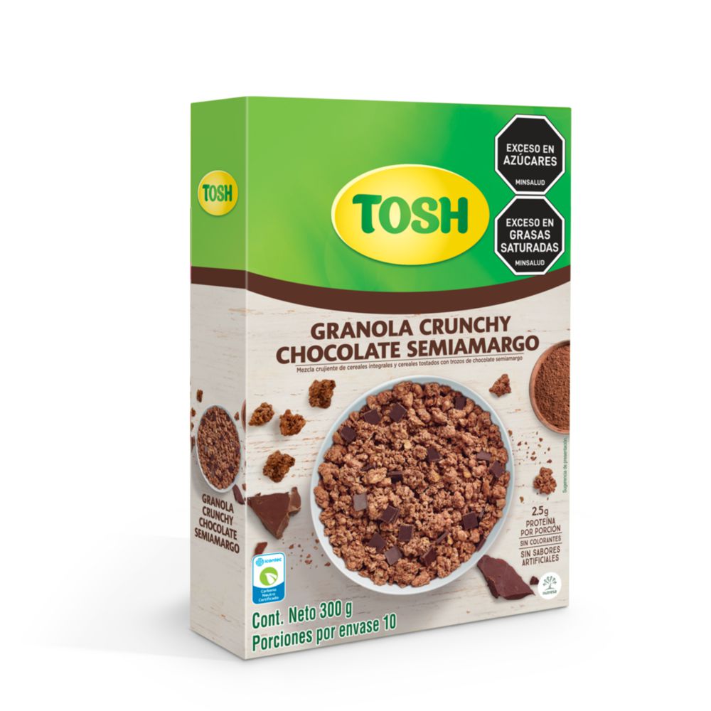 Nutresa Semi-bitter Chocolate Tosh Cereal x 300 gr
