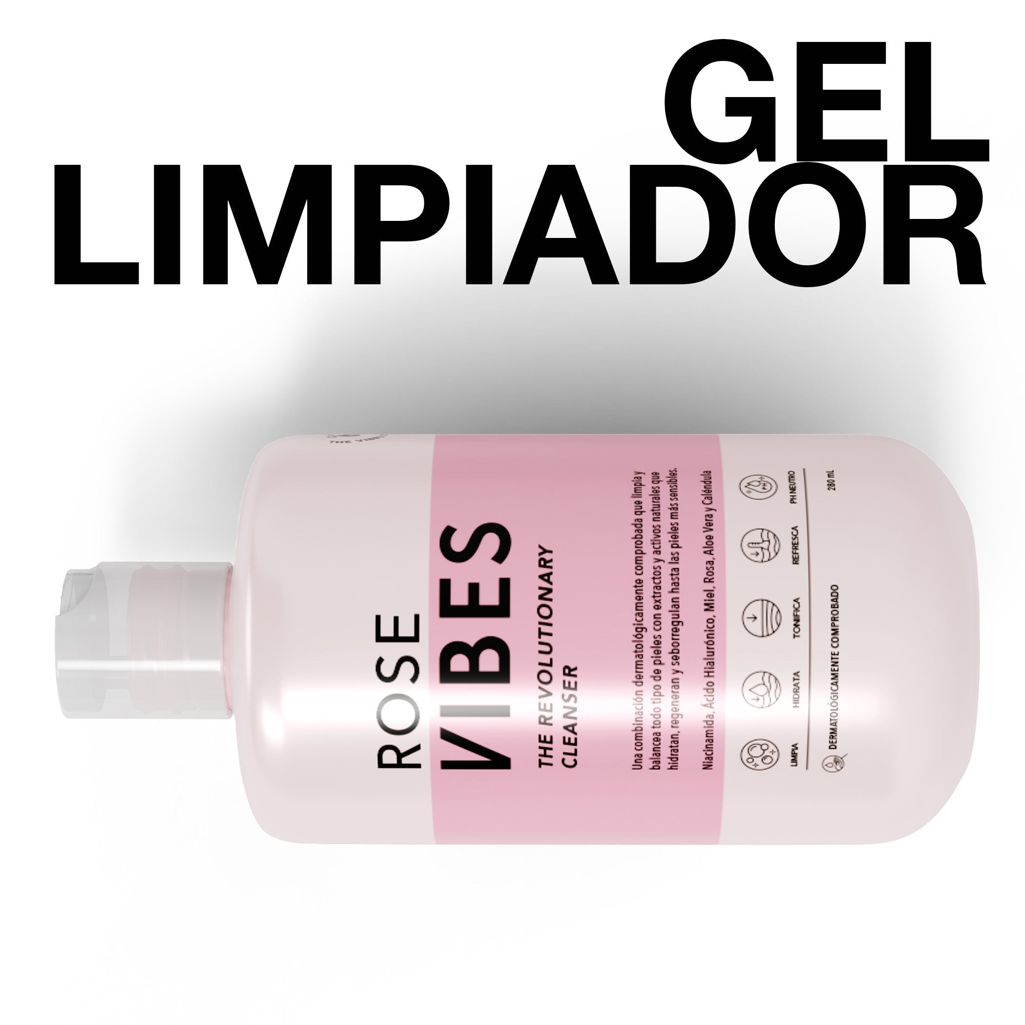 VIBES LIMPIADOR FACIAL CON ACIDO HIALURONICO 280 ML