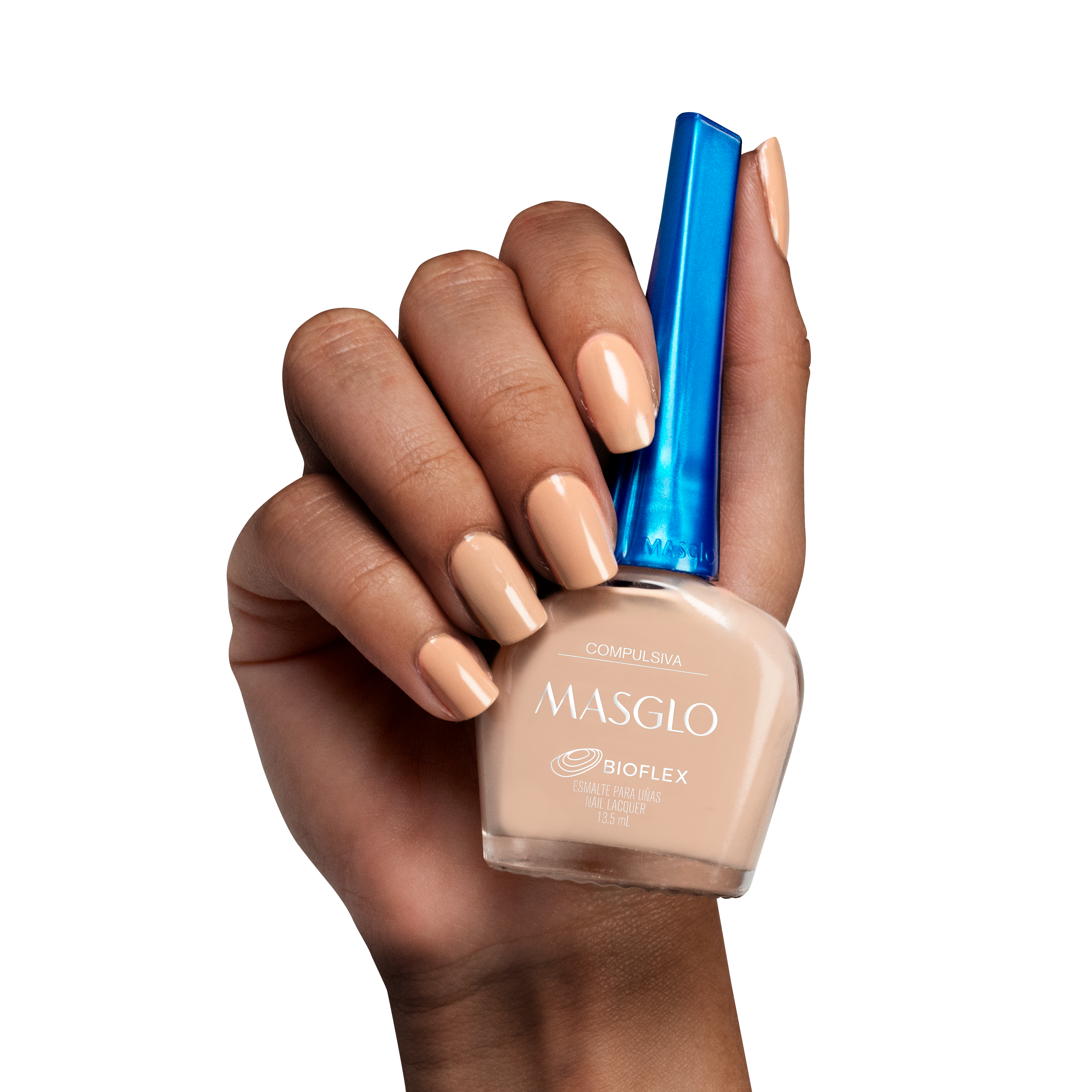 COMPULSIVA - ESMALTE TRADICIONAL CREMOSO MASGLO 13,5 ML - GAMA MARRON