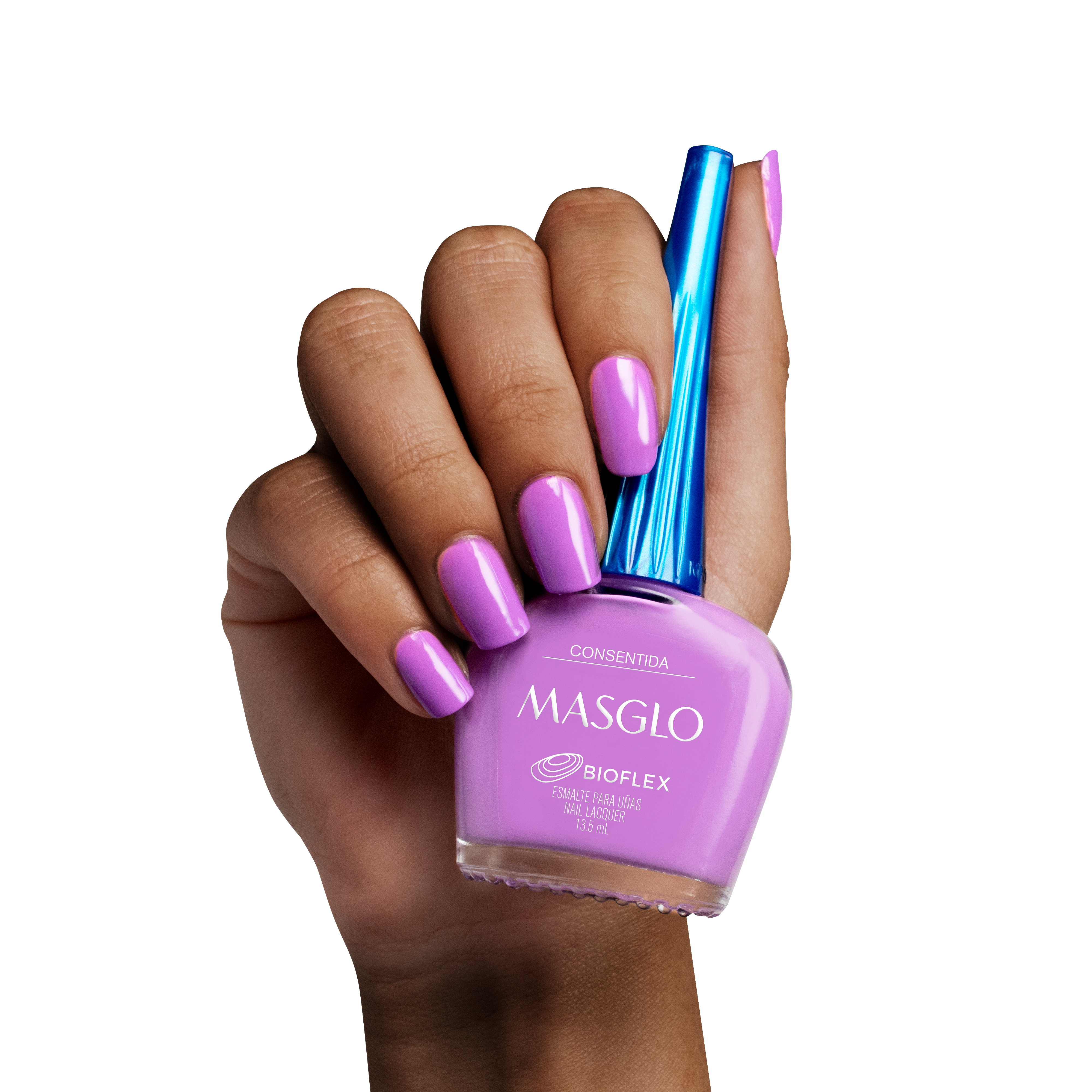 CONSENTIDA - MASGLO TRADITIONAL CREAMY NAIL POLISH 13.5 ML - PURPLE RANGE